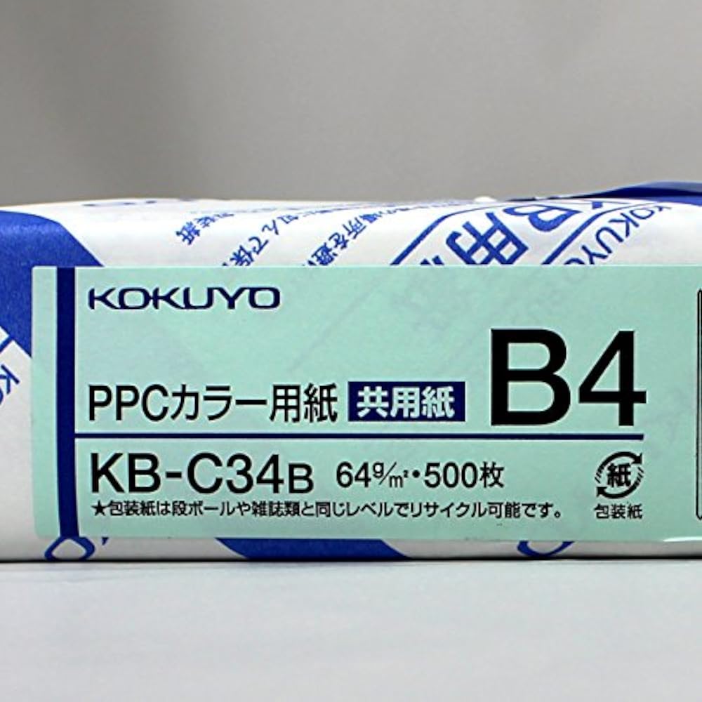 Kokuyo (KOKUYO) Copy Paper, PPC Color Paper, Shared Paper, FSC Certified, 500 Sheets, B4, Blue, K...