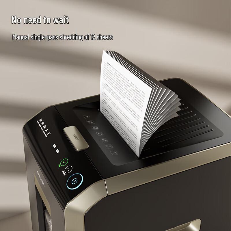 Deli Business Paper Shredder 14436 CN plug (adapter included)