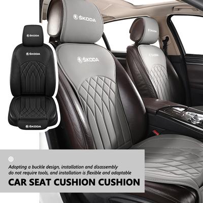 Car Seat Cover Front Rear Cushion Breathable Protector Mat For VRS Octavia 1 2 3 Rapid Kodiaq Karoq Fabia Kamiq Superb