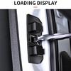 4pcs Soft Car Door Latch Covers Shock Absorption Noise Reduction Covers Vehicle Interior