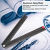 0-300mm Aluminum Alloy Ruler Simple Design Stationery Ruler Portable Metal Ruler  Office School Use