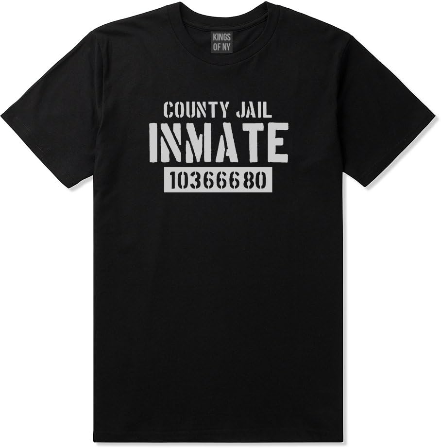 Kings Of NY County Jail Inmate 666 Halloween Costume Mens T-Shirt