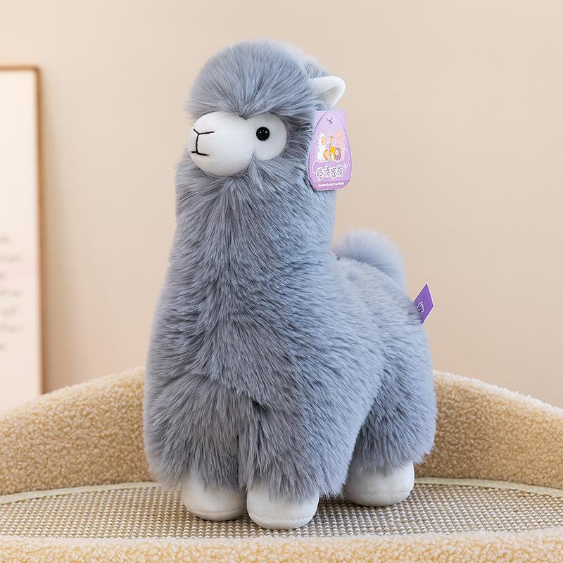 White Alpaca Plush Toy - Cartoon Simulation Doll & Comfort Companion