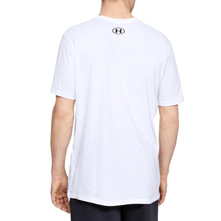 Under Armour Casual Round Neck Breathable Sport T-Shirt Men Tops White 1326849-100