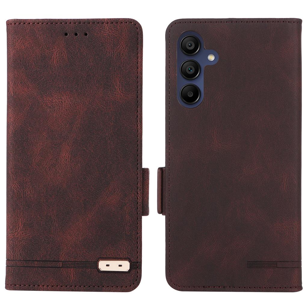 For Samsung Galaxy A16 5G/A16 4G Case Leather Wallet Flip Phone Cover with Hardware Decor