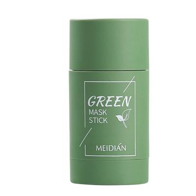 Green Tea Eggplant Green Tea Cleansing Solid Pack Mask Wearable Green Tea Cleansing Moisturizing Mask, Green Tea Pack, 1 Piece