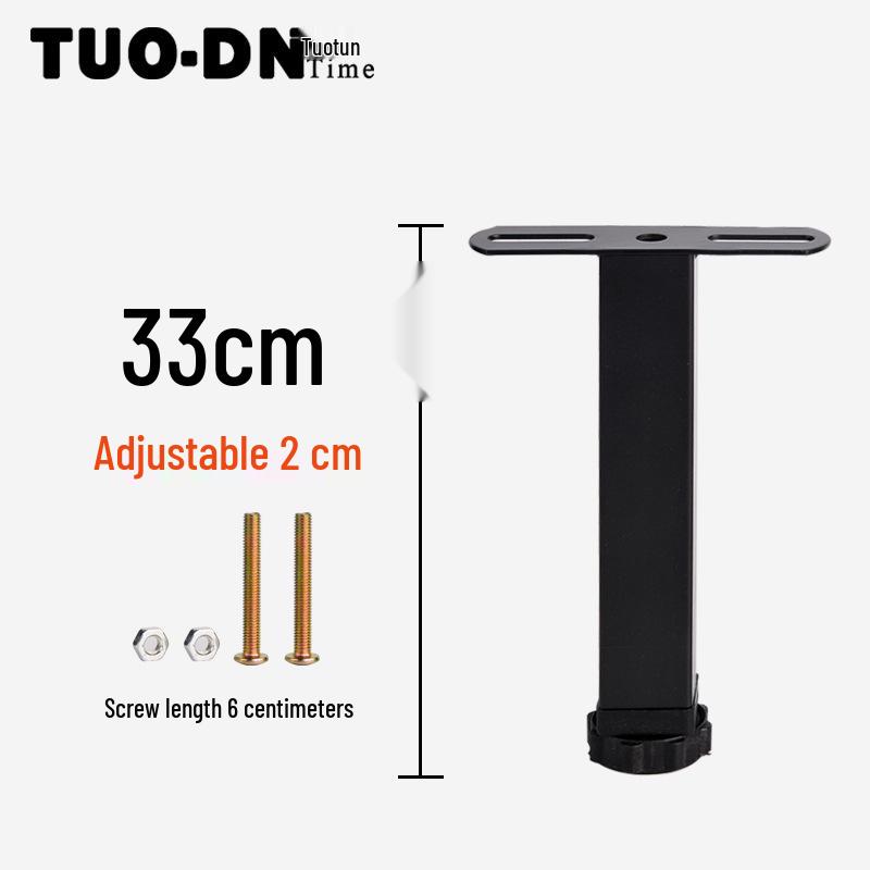 Adjustable Ribbed Bed Frame Support Legs - T-Shaped Accessories