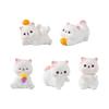 Cartoon Cat Figurines Miniatures Cute DIY Handicraft Mini Cat Ornament Resin Crafts Kitten Statue Micro Landscape Ornaments