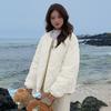 Rhombus white cotton-padded clothes women's new autumn and winter cotton-padded jackets wear a small fragrant style