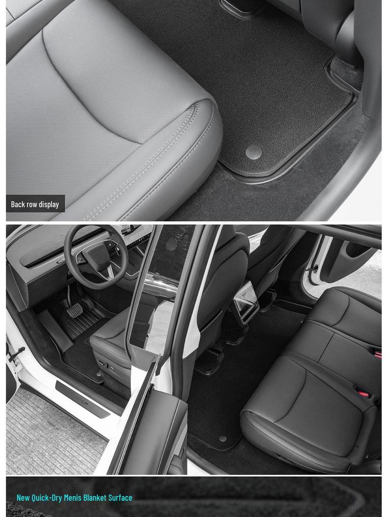 Tesla Model 3/Model Y TPE Floor Mats & Trunk Accessories for Version 25