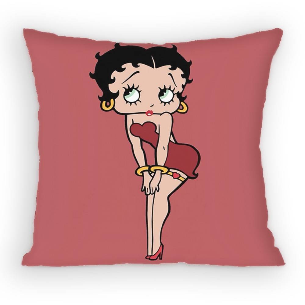 Classic CharacterAnime BBettys Boops Pillow Case Antidustmite Pillowcase Invisible zipper silky short plush Sofa cushion cover