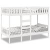 Bunk Bed White 90 x 190 cm Solid Pine Wood