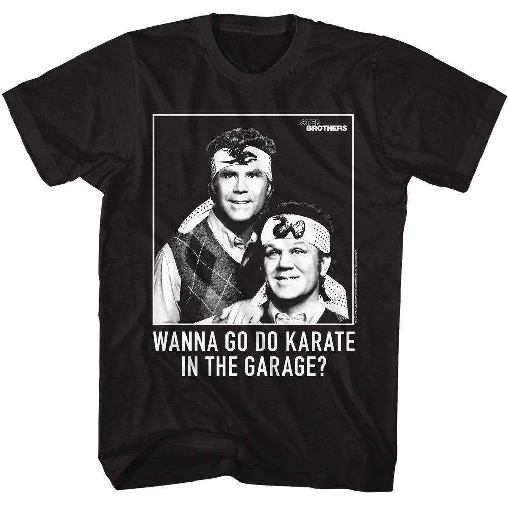 Step Brothers - Karate - Black Front Print Short Sleeve Solid Children s T-shirt 140