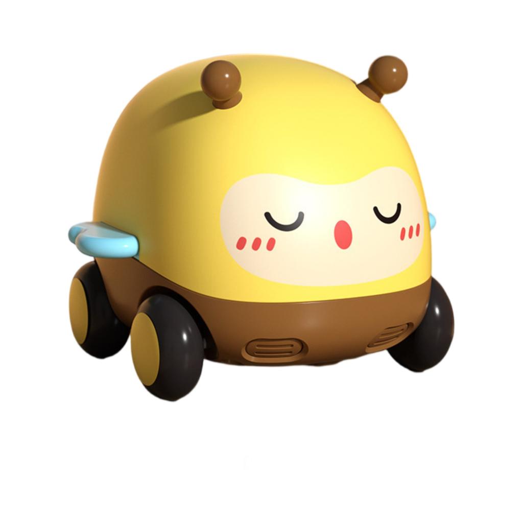 Soft Rubber Cartoon Car Set For Boys And Babies, Educational Gliding Children's Inertial Toy Car