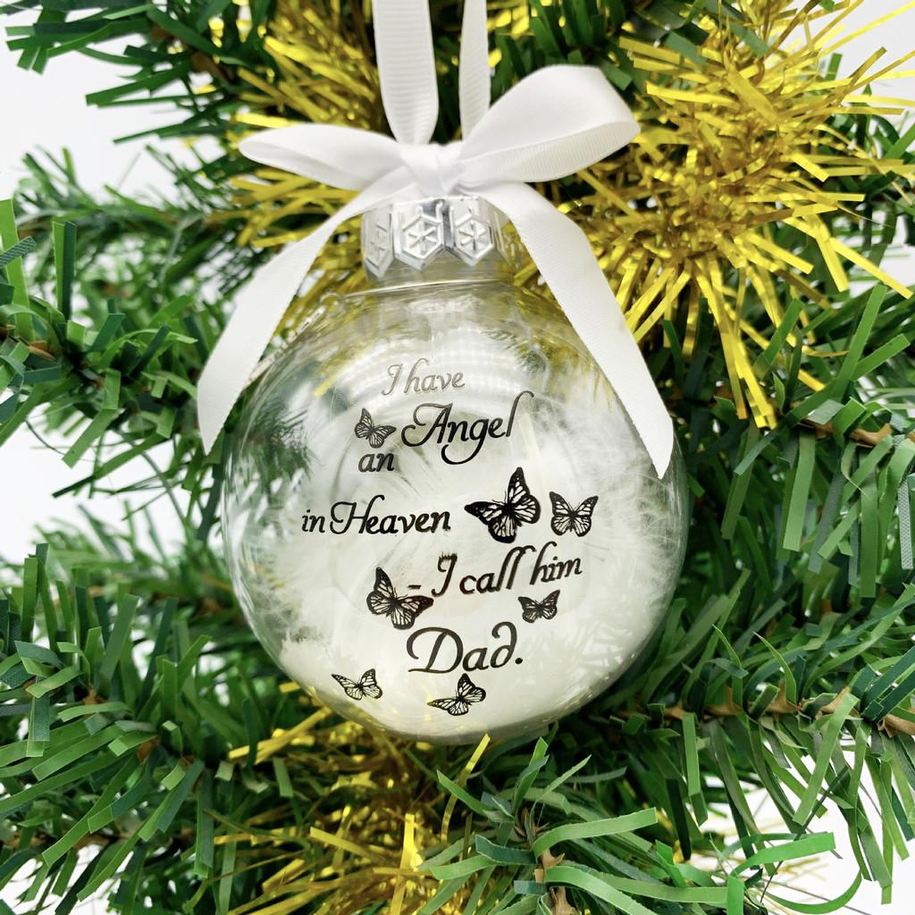 Luxury Butterfly Modern Round Keepsake Ball For Family Celebrations Christmas On