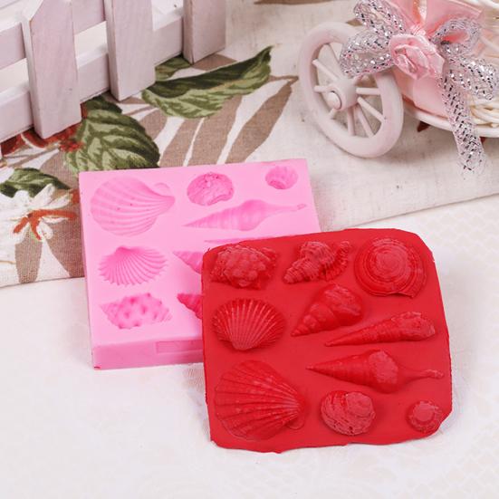 Silikon Muschel Keks Schokolade Ausstecher Form Fondant Kuchen Dekorationswerkzeug