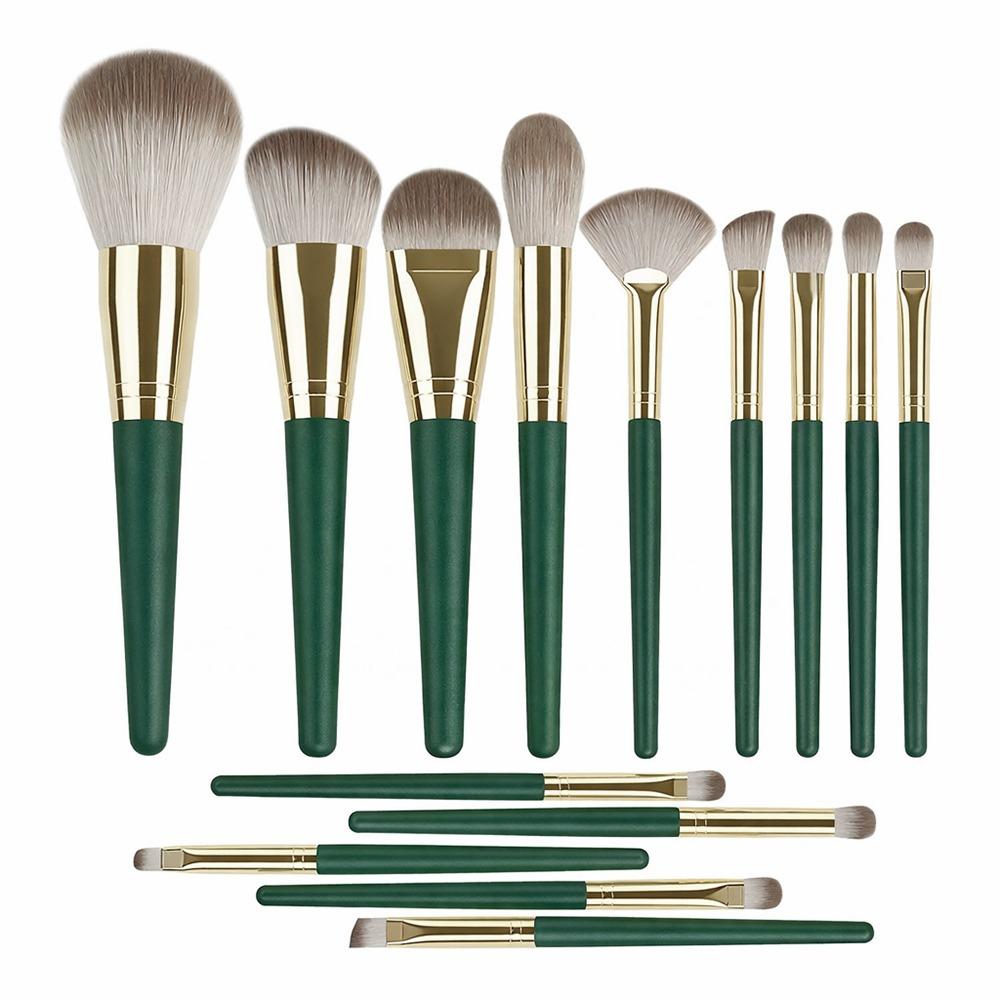 

14-Piece Set Makeup Brush Set Super Soft Washable Make Up Brushes Reusable Foundation Brush