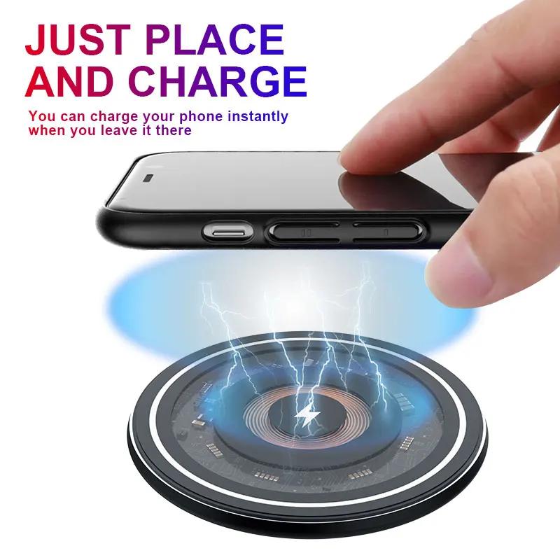 30W Wireless Charger Pad Stand for iPhone 16 15 14 13 12 Pro Max X Samsung Xiaomi  Chargers Induction Fast Charging Dock Station