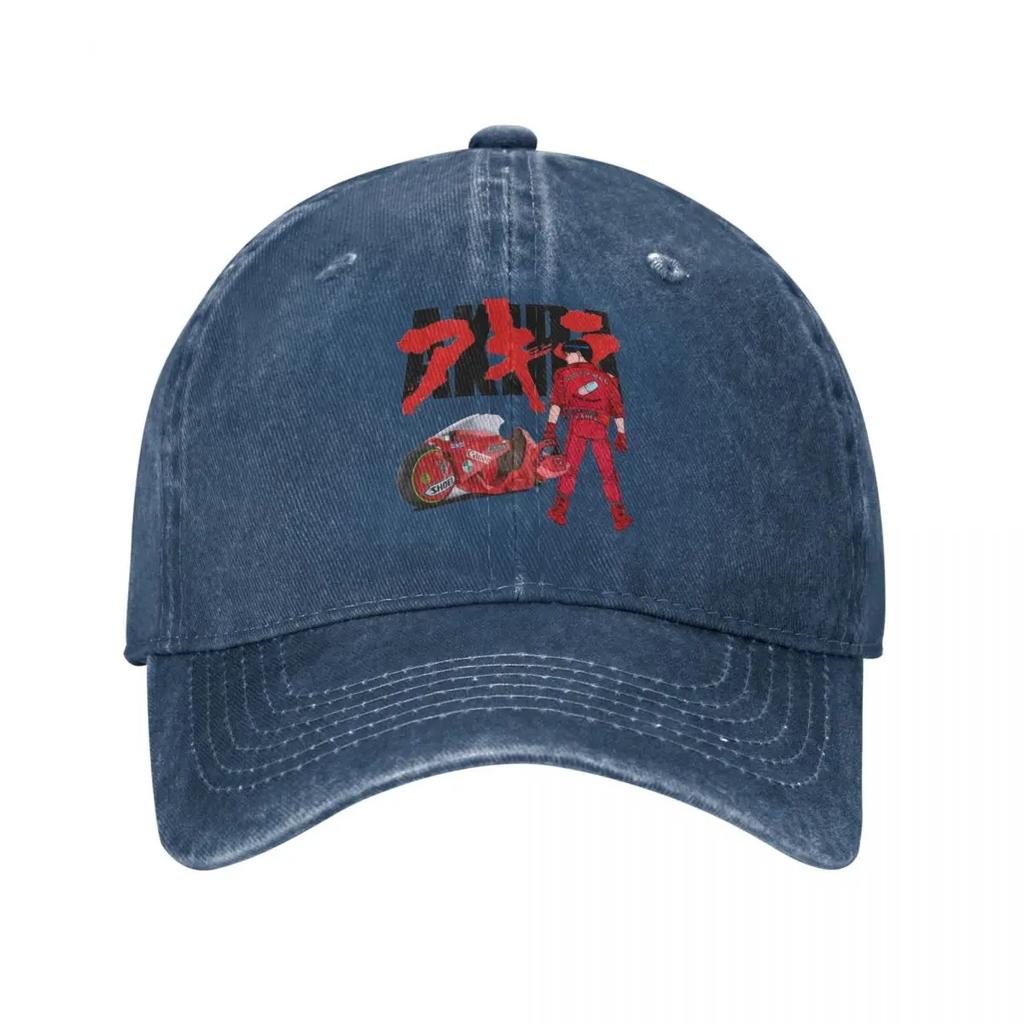 Vintage Akira Classic Baseball Caps Unisex Style Distressed Denim Cap Anime Outdoor Workouts Hats Cap
