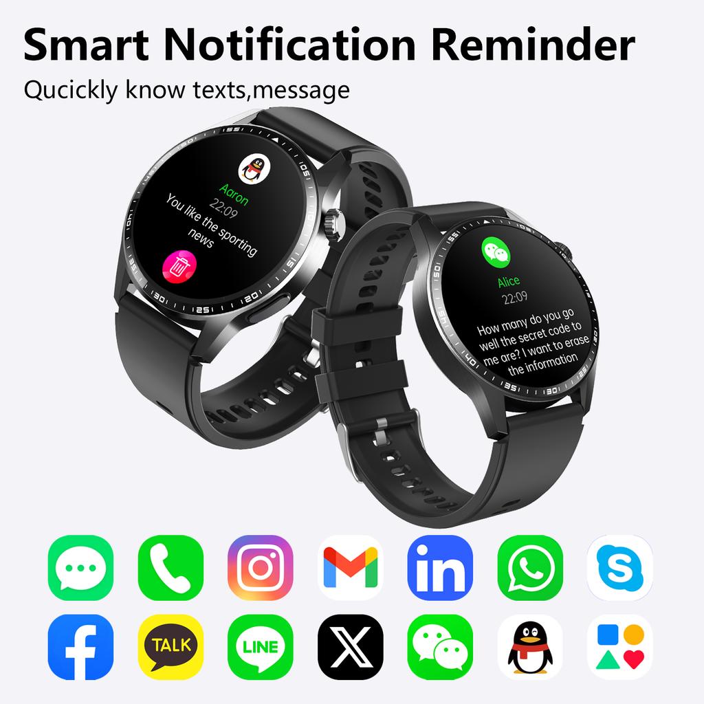 2025 High Quality IP67 Smartwatch IPS Display Touch Screen Fitness Tracker Featuring BT AI Voice Assistant Android