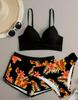 New Sexy European & American Women's Underwire Bikini Swimsuit