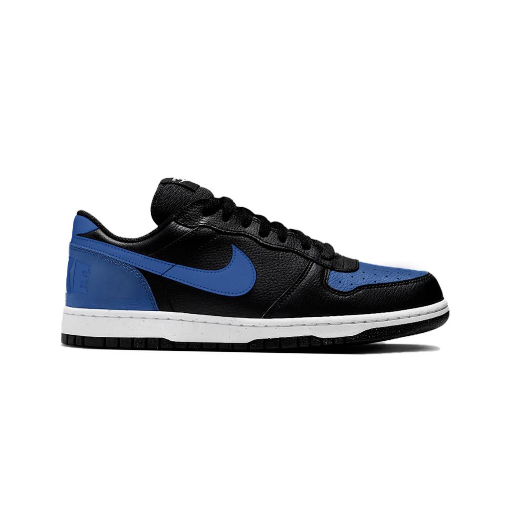 Nike Big NIKE LOW Abrasion Resistant Breathable Low top Skateboard Shoes Unisex Black Blue 355152-016(Team1801-)
