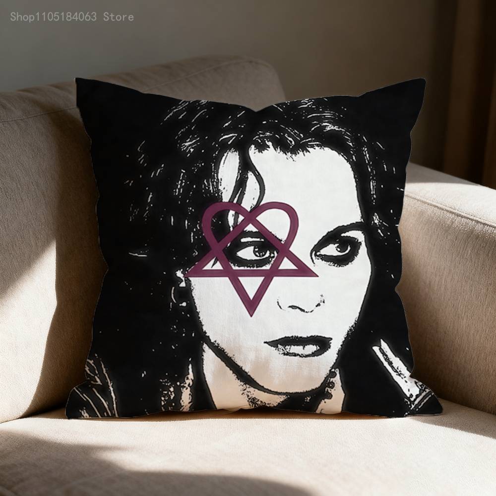 H-HIM Band V-Ville V-Valo Pillow Case For Sofa Decor Car Office Room Printing Cushion Cover Decorations and Protector