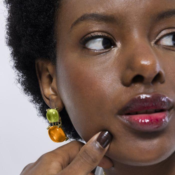 Luxenter Tosab and 18k Gold Plated Earrings