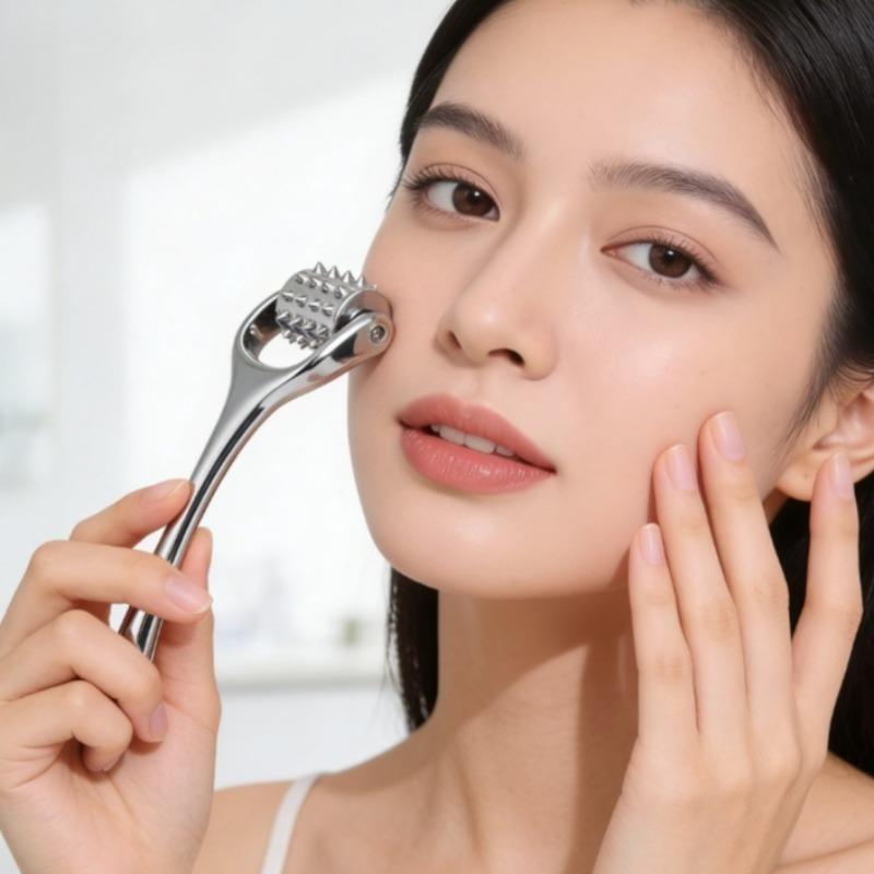 Face Eye Roller Massage Neck Lift Massager Anti Eye Pouch Dark Circles Facial Wrinkle Removal Improve Scar Skin Rejuveantion