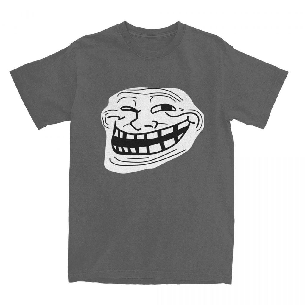 Rage Comic Trollfac T Shirt Funny Anime Hip Hop TShirts ShortSleeved Awesome Tops Summer Pure Cotton Round Neck 6XL Clothes
