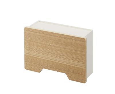 Yamazaki Magnetic Mask Holder Natural W21 X X RIN Entrance Mask Storage with Hook 6067 Approx. D7.5 H13.5cm