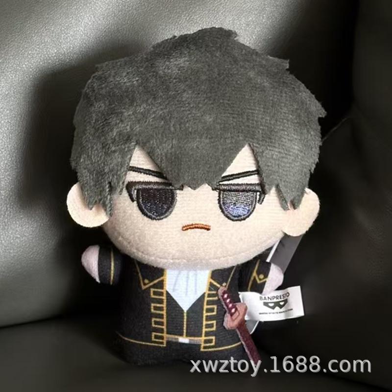 Authentische Anime Plüschfiguren GINTAMA Sakata Gintoki Kagura Okita Sougo Katsura Kotarou Plüsch Actionfigur Modell Spielzeug