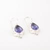 Natural Iolite Gemstone 925 Sterling Silver Handmade Jewelry Beautiful Earrings EE-163-1