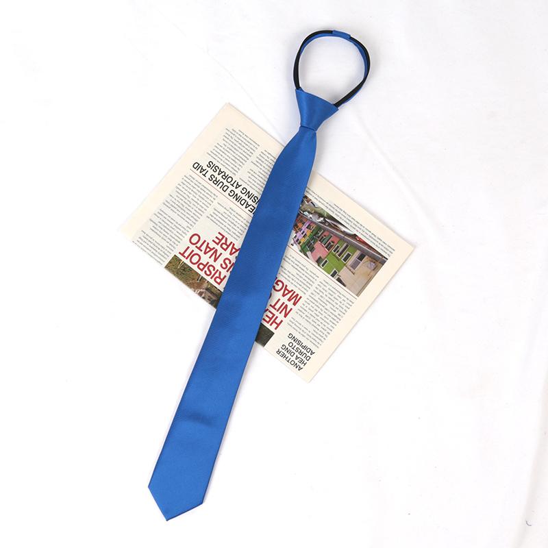 Black Colors Zipper Tie Handmade High Quality Necktie Skinny 6CM Men Ties for Man Women Jacquard Cravat Business Party Corbatas