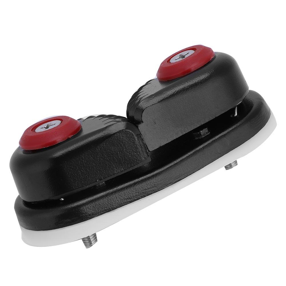 Durable Fast Entry Boat Sailing Sailboat Ball Bearing Rope Cam Cleat Black Accessory