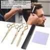 Hairdressing Scissors Set Thinning Haircut Scissors Knife Comb Hair Styling Tool Gold