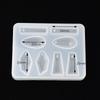 Cute Beads Cube Triangle Silicone Mold For Jewelry Earrings Pendant Making Resin UV Epoxy Resin Molds Crafts DIY Tool
