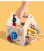Tool Kit for Kids, Wooden Toddler Tools Box,Montessori Educational STEM Construction Toys Boys Girls, Best Birthday Gift