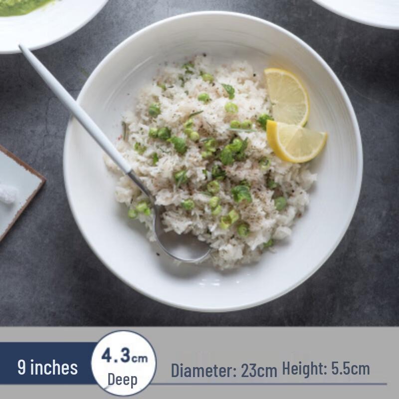 

Глубокая керамическая салатница в скандинавском стиле