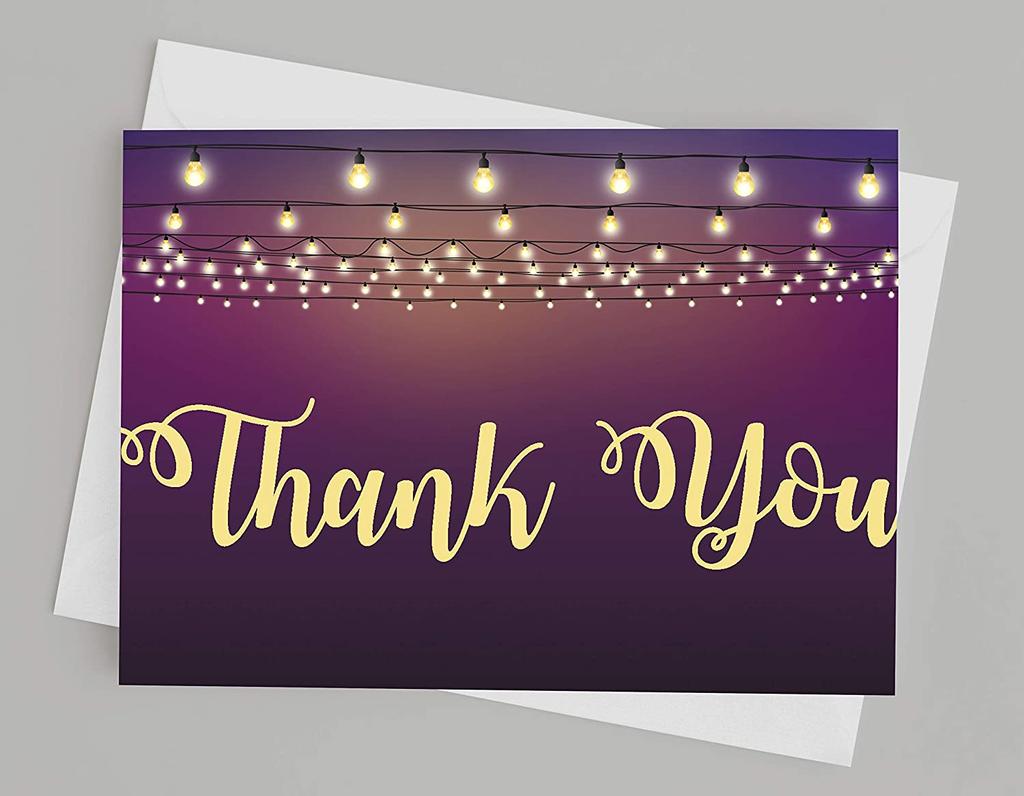 Drága szuvenír babazuhany köszönőlevelek Hajtogatott üres üdvözlőlap fehér borítékokkal - 36