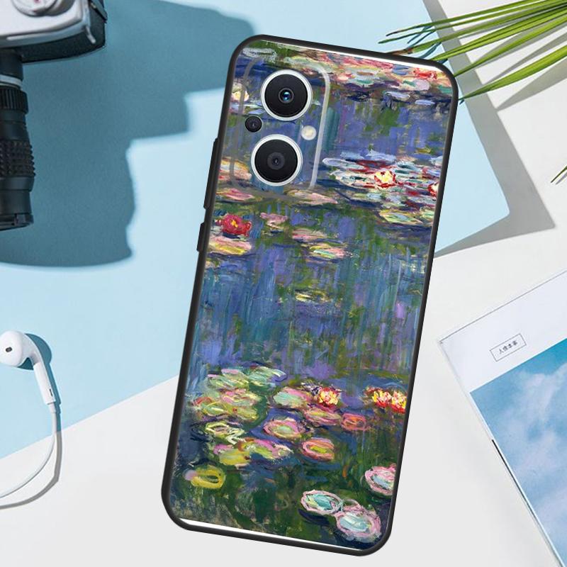 Monet Oil Painting Cover For OPPO Reno 14 Pro 10 11 12 13 14F 13F 12F 11F 7 8 Lite OPPO Find X9 X6 X5 X8 Pro Case