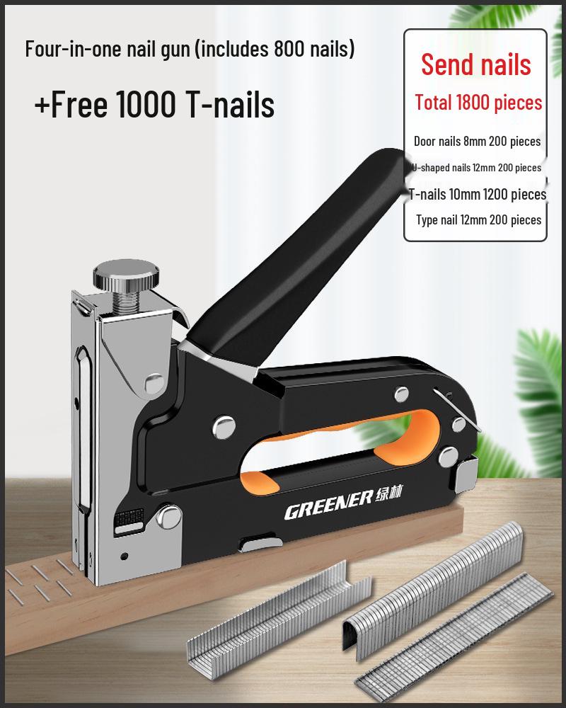 Martin Manual Nailing Gun, Staple Gun & Air Nailer for Woodworking - Household U-Shaped Stapler