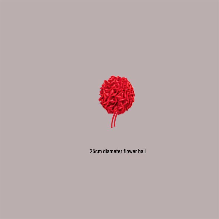 Satin Cloth Red Flower Arrangement for Staircase & Balcony Decor - Fade Resistant