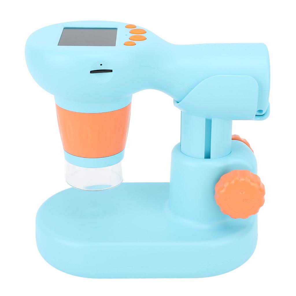 Kids Microscope with 8 LEDs IPS Eye Protection Screen 100X‑800X 1080P HD Digital Camera Microscope