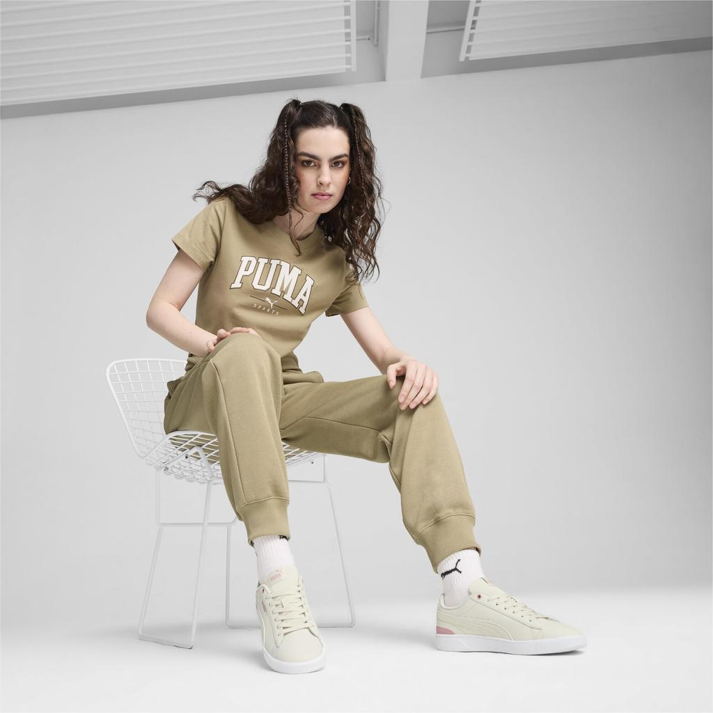 PUMA Vicky V3 Leather 2024 Alpine Peach White Size cm Sneakers, 383115, Women's, Fall/Winter Colors Snow/Diva (17), 25.0