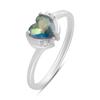 Silver Ring with Mystic Topaz 0.613ct, Item Weight 1.62 G (2191308)