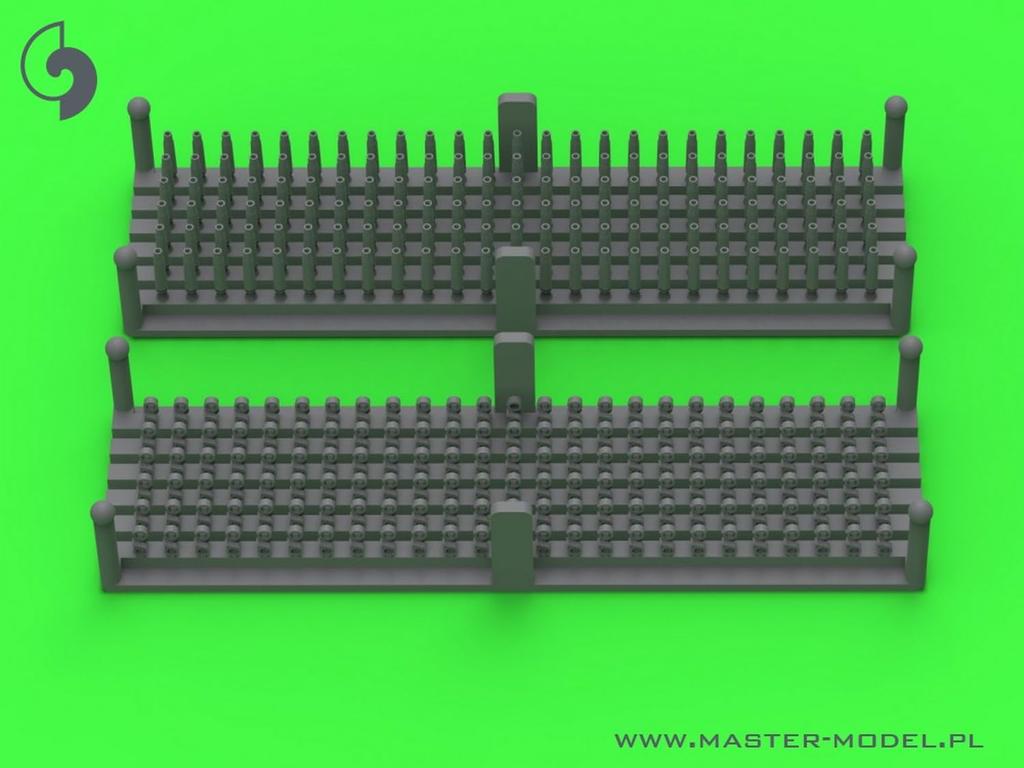Master Model WW2 American Browning M2HB Caliber Machine Gun Ammunition Belt Links and Empty Cartridges 150 Pieces Plastic Model 1/35 .50 (12.7mm) Set,