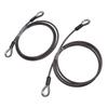 2 Pcs Trailer Gate Lift Cables with EZ Spring Clip High Strength Easy Installation Safe 125542 for Gorilla Trailer