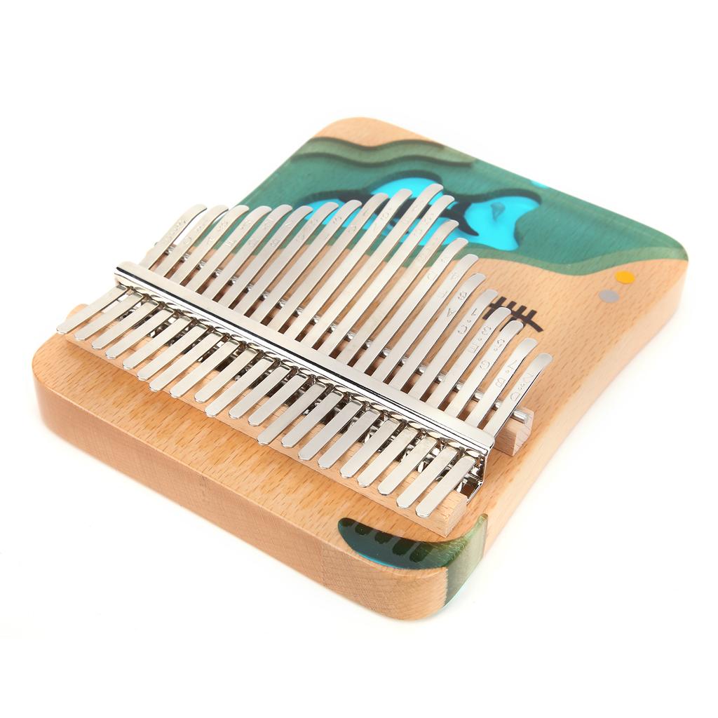Thumb Piano Kalimba 17 Keys Portable Finger Instrument Kit Set with Tune Hammer Gift