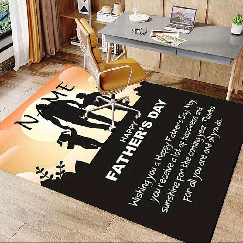 Father, Sunset Office Carpet Soft Polyester Entrance Carpet Washable Non Slip Machine Washable Indoo